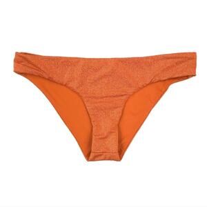 L*Space Shimmer Sandy Bikini Swim Bottom in Amber